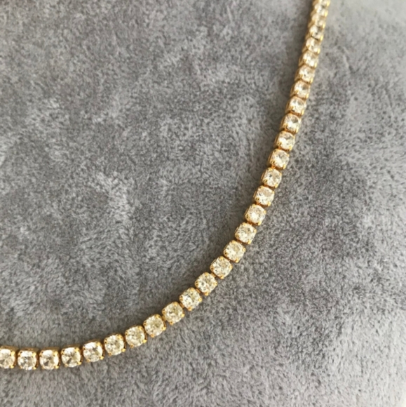 Rhinestone 🐻 choker necklace 🧡 - Picture 2 of 4